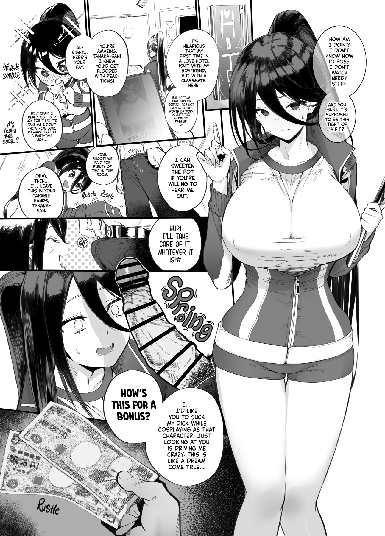 Hentai Manga Comic-Found Myself a Gyaru That's Down to Cosplay and Even Fuck For Money-Read-8